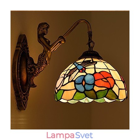 Európska zmluvná vidiecka kreatívna kovaná nástenná lampa Sklenené svetlá Európska zmluvná vidiecka kreatívna kovaná nástenná lampa Sklenené svetlá