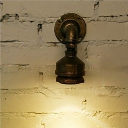 Nástenné svietidlo Loft Iron Water Pipe Industriálne Vintage nástenné svietidlá pre domáce vnútorné osvetlenie