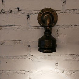 Nástenné svietidlo Loft Iron Water Pipe Industriálne Vintage nástenné svietidlá pre domáce vnútorné osvetlenie