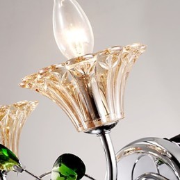 Nástenné svietniky Kúpeľňové osvetlenie Sviečka Nástenné svietidlá Crystal Modern Contemporary Metal