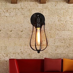 Kreatívna osobnosť Dekoratívna kovaná retro grapefruitová nástenná lampa