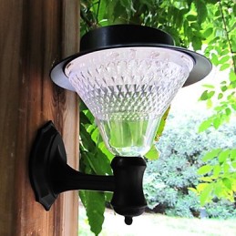 Vonkajšia solárna energia Biela vila Nástenná lampa Záhrada Nádvorie Dvere Svetlo