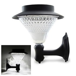 Vonkajšia solárna energia Biela vila Nástenná lampa Záhrada Nádvorie Dvere Svetlo