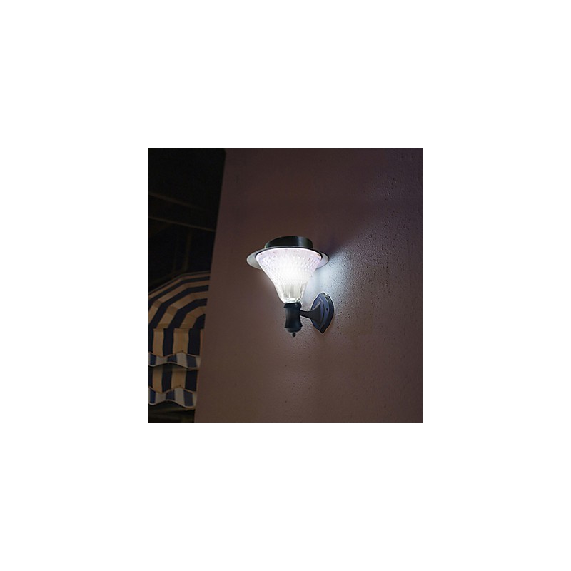 Vonkajšia solárna energia Biela vila Nástenná lampa Záhrada Nádvorie Dvere Svetlo