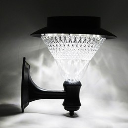 Vonkajšia solárna energia Biela vila Nástenná lampa Záhrada Nádvorie Dvere Svetlo
