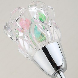 Creative Flowers Súčasné a zmluvné kreatívne krištáľové nástenné svietidlá