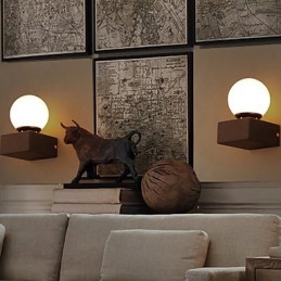 Ball Loft Kreatívna nástenná lampa Nástenná lampa z tepaného železa Obnovenie starých svetiel