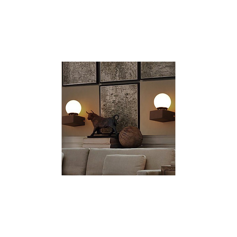 Ball Loft Kreatívna nástenná lampa Nástenná lampa z tepaného železa Obnovenie starých svetiel