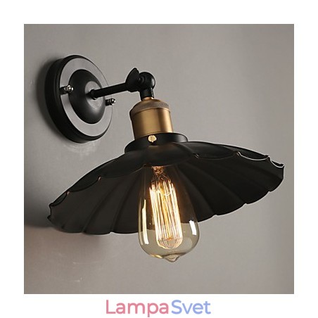 Kreatívne schodisko obnovujúce staroveké spôsoby Jednohlavé čierne šaty z tepaného železa nástenná lampa Kreatívne schodisko obnovujúce staroveké spôsoby Jednohlavé čierne šaty z tepaného železa nástenná lampa