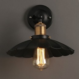 Kreatívne schodisko obnovujúce staroveké spôsoby Jednohlavé čierne šaty z tepaného železa nástenná lampa