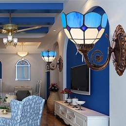 Typ Europe Restoring Ancient Ways Nástenná lampa Creative Mediterranean Glass Lights