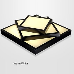 Štvorcový zapustený moderný moderný stropný svetlý kov