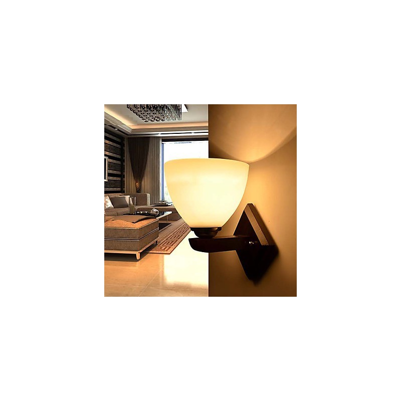 Nástenná lampa Sklenená teplá moderná nástenná lampa na čelo postele