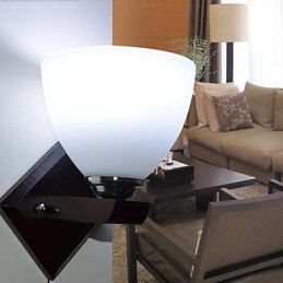 Nástenná lampa Sklenená teplá moderná nástenná lampa na čelo postele