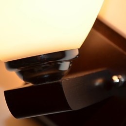 Nástenná lampa Sklenená teplá moderná nástenná lampa na čelo postele