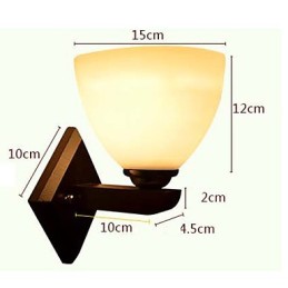 Nástenná lampa Sklenená teplá moderná nástenná lampa na čelo postele