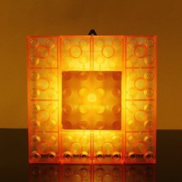 Creative Blocks Frame Svetlá farba Roztomilé darčeky Nástenná lampa Háčik na opasok