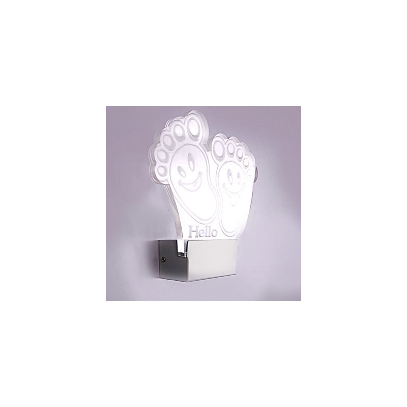 Akrylová nástenná lampa PVC lampa Light Chip Moderný súčasný kov
