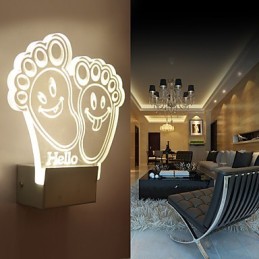 Akrylová nástenná lampa PVC lampa Light Chip Moderný súčasný kov