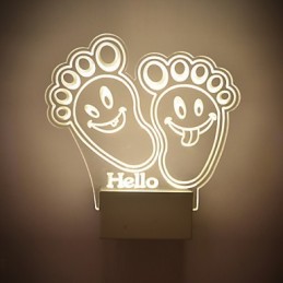 Akrylová nástenná lampa PVC lampa Light Chip Moderný súčasný kov