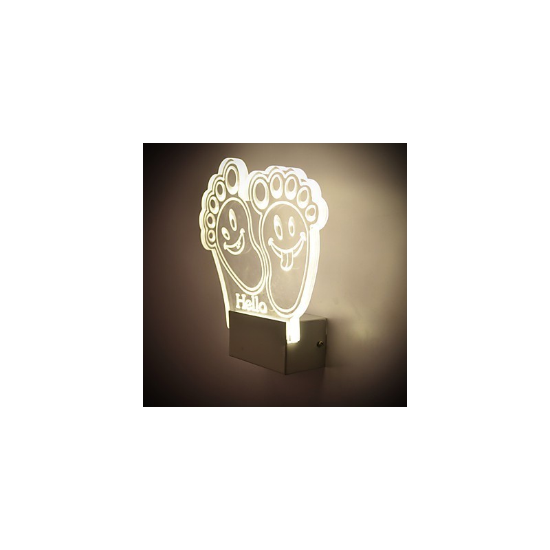 Akrylová nástenná lampa PVC lampa Light Chip Moderný súčasný kov