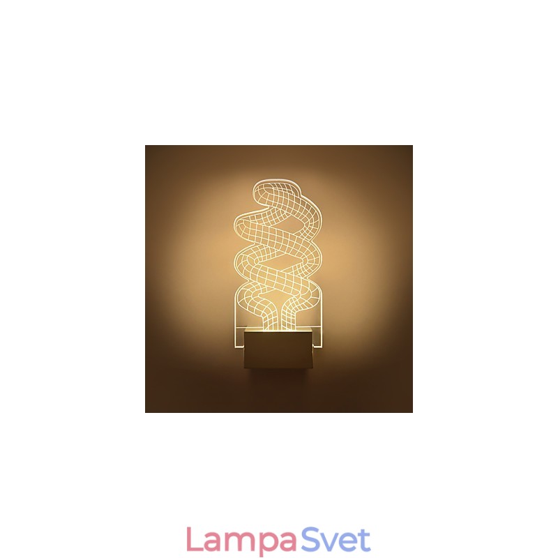 Akrylová nástenná lampa PVC lampa Light Chip Moderný súčasný kov
