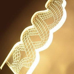 Akrylová nástenná lampa PVC lampa Light Chip Moderný súčasný kov