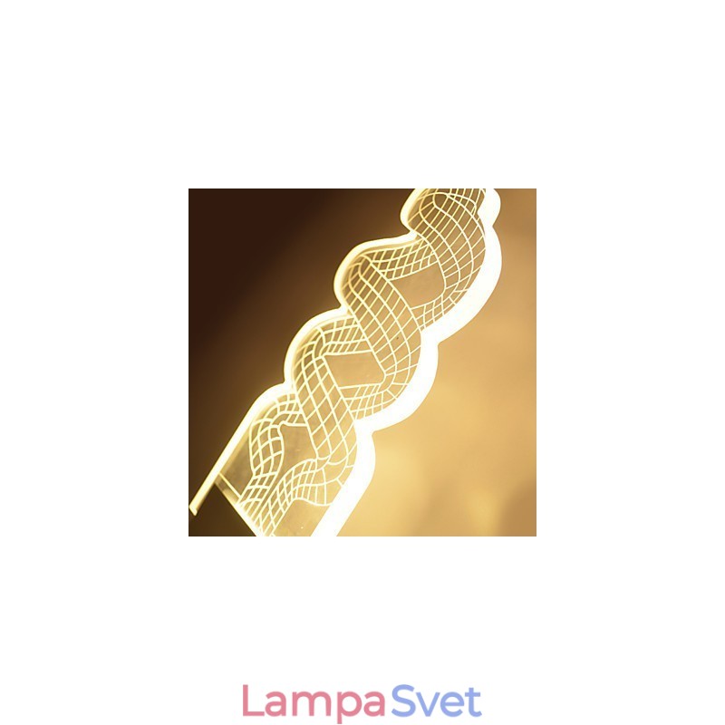 Akrylová nástenná lampa PVC lampa Light Chip Moderný súčasný kov