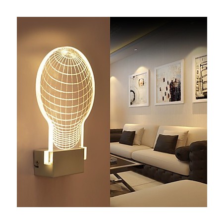 Akrylová nástenná lampa PVC lampa Light Chip Moderný súčasný kov Akrylová nástenná lampa PVC lampa Light Chip Moderný súčasný kov