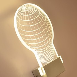 Akrylová nástenná lampa PVC lampa Light Chip Moderný súčasný kov