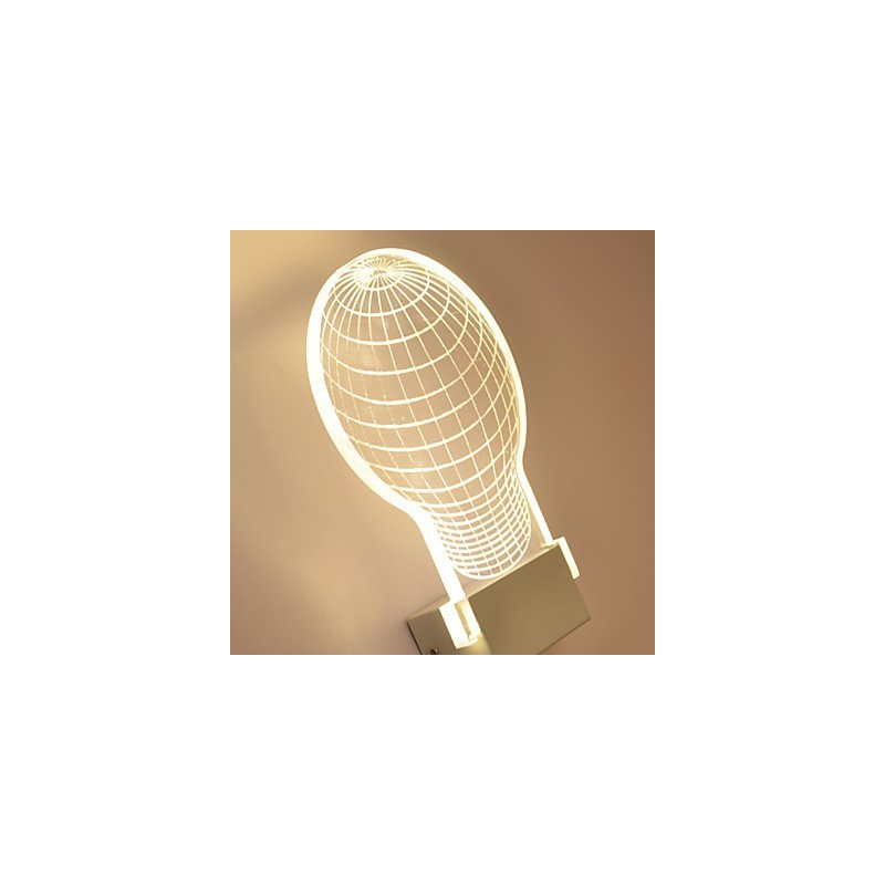 Akrylová nástenná lampa PVC lampa Light Chip Moderný súčasný kov