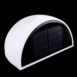 Solárne napájaná vodotesná lampa IP55 biela + čierna