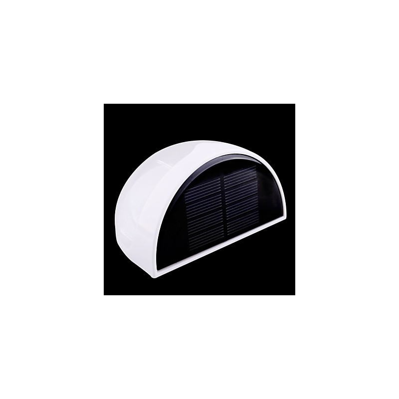 Solárne napájaná vodotesná lampa IP55 biela + čierna