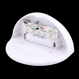 Solárne napájaná vodotesná lampa IP55 biela + čierna