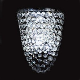 Crystal Flush Mount nástenné svietidlá Moderné súčasné kovové