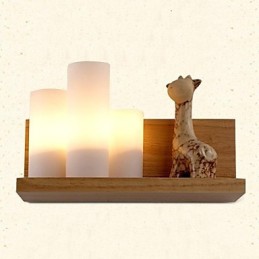 Nástenná lampa Tri svetlá a sklo
