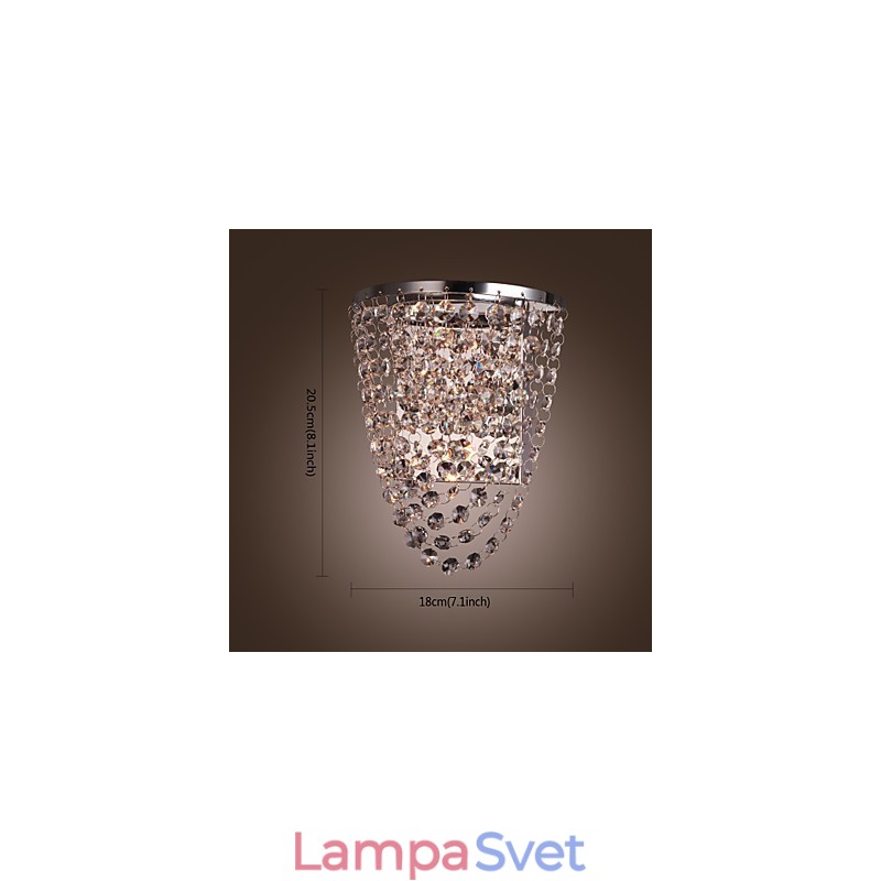 Krištáľové nástenné podložky Moderné kovové