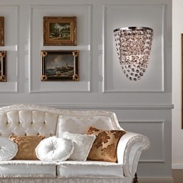 Krištáľové nástenné podložky Moderné kovové