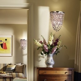 Krištáľové nástenné podložky Moderné kovové