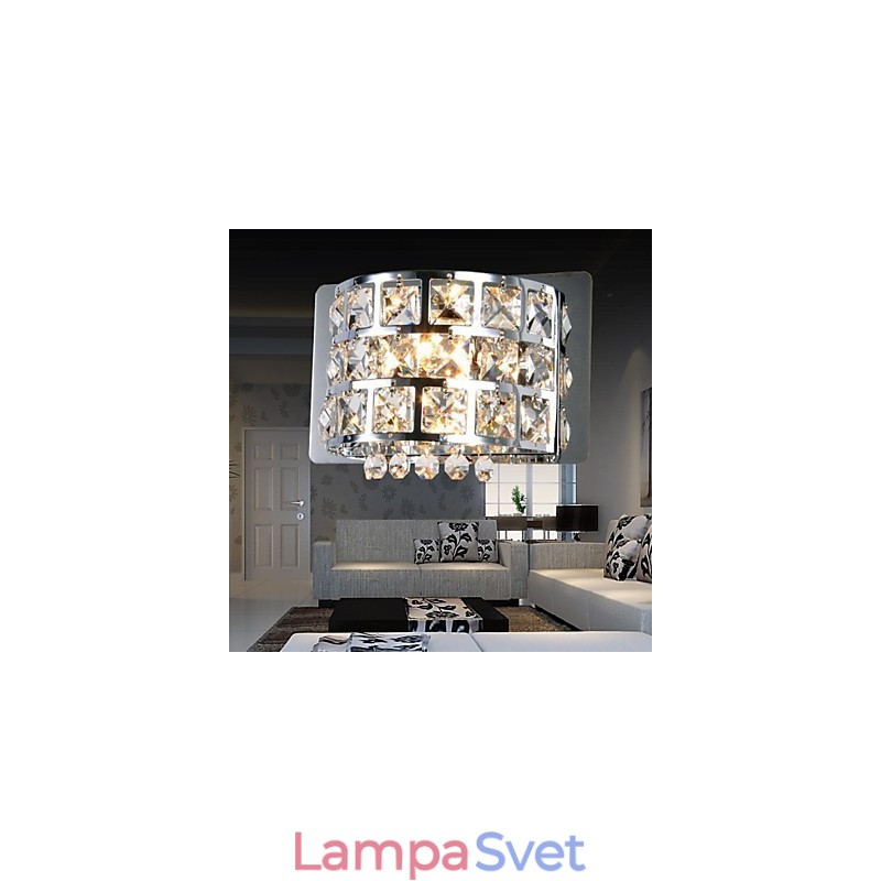 Crystal Flush Mount nástenné svietidlá Modern Contemporary G4 Metal
