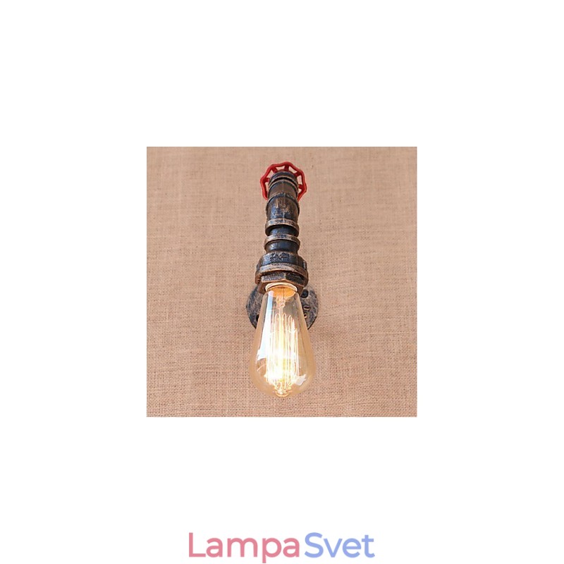 Nostalgia Jednoduché dekoratívne malé nástenné svietidlo z vodnej fajky