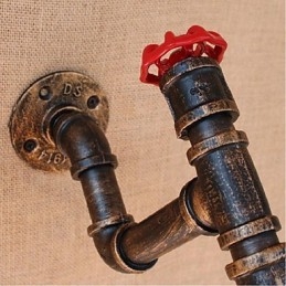 Nostalgia Jednoduché dekoratívne malé nástenné svietidlo z vodnej fajky