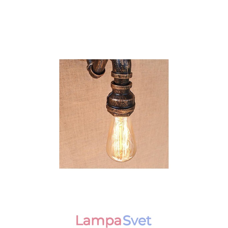 Nostalgia Jednoduché dekoratívne malé nástenné svietidlo z vodnej fajky