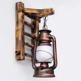 Čínska retro nostalgia kreatívne osvetlenie petrolejové lampy lampáše Nástenné nástenné svietidlo