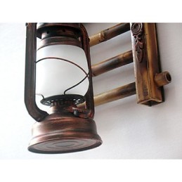 Čínska retro nostalgia kreatívne osvetlenie petrolejové lampy lampáše Nástenné nástenné svietidlo
