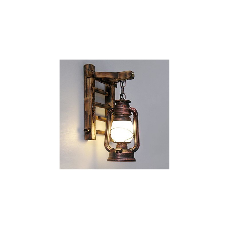 Čínska retro nostalgia kreatívne osvetlenie petrolejové lampy lampáše Nástenné nástenné svietidlo