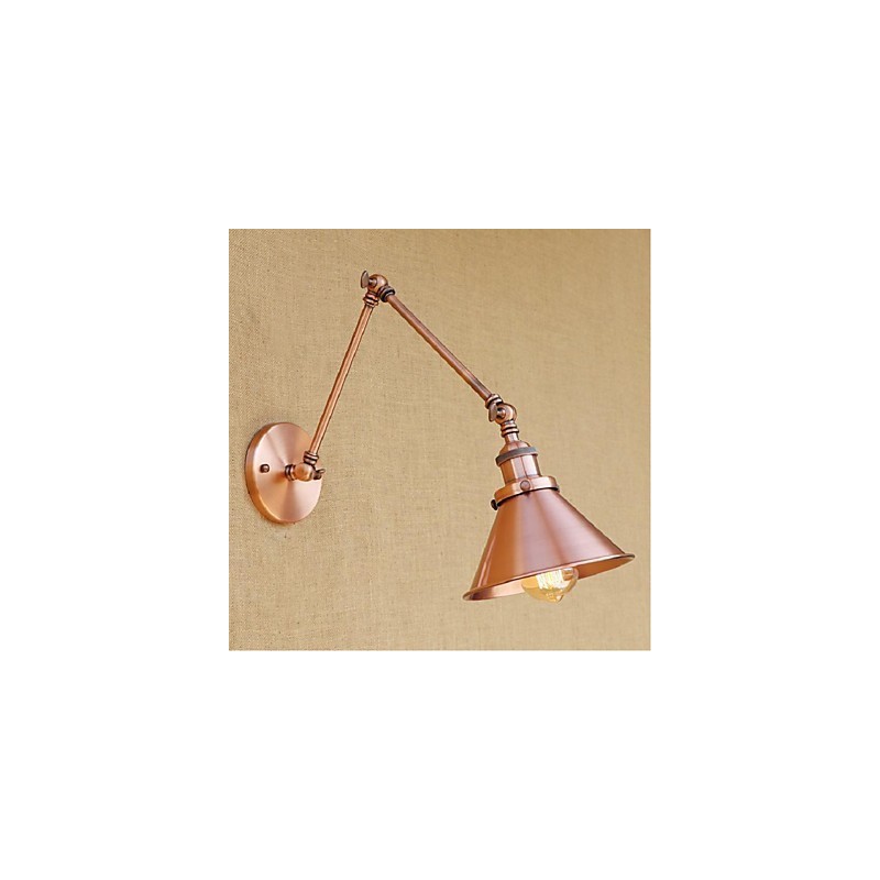 Dlhé rameno Polovičná hrdza Retro Kreatívne nostalgické zasúvateľné nástenné nástenné svietidlo