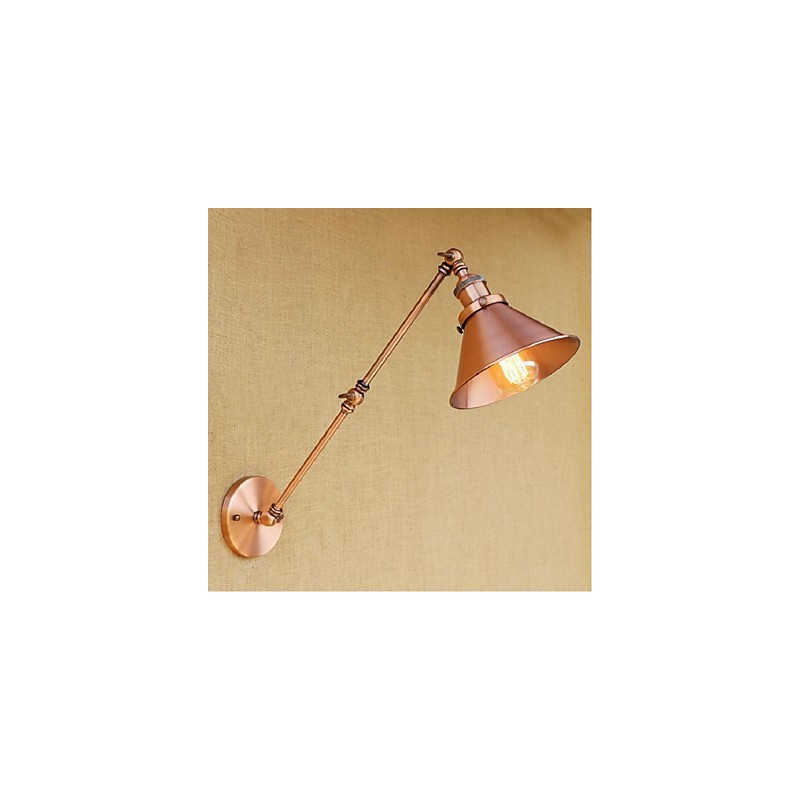 Dlhé rameno Polovičná hrdza Retro Kreatívne nostalgické zasúvateľné nástenné nástenné svietidlo