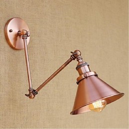 Dlhé rameno Polovičná hrdza Retro Kreatívne nostalgické zasúvateľné nástenné nástenné svietidlo