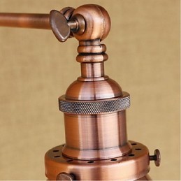 Dlhé rameno Polovičná hrdza Retro Kreatívne nostalgické zasúvateľné nástenné nástenné svietidlo